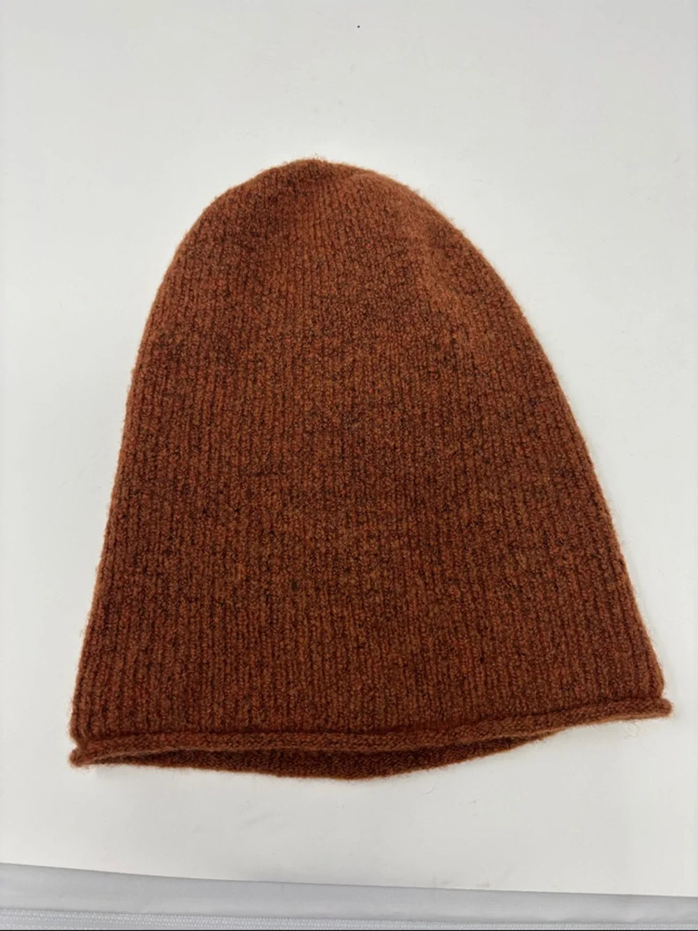 MADEWELL | alpaca blend Rust Brown Knit Beanie